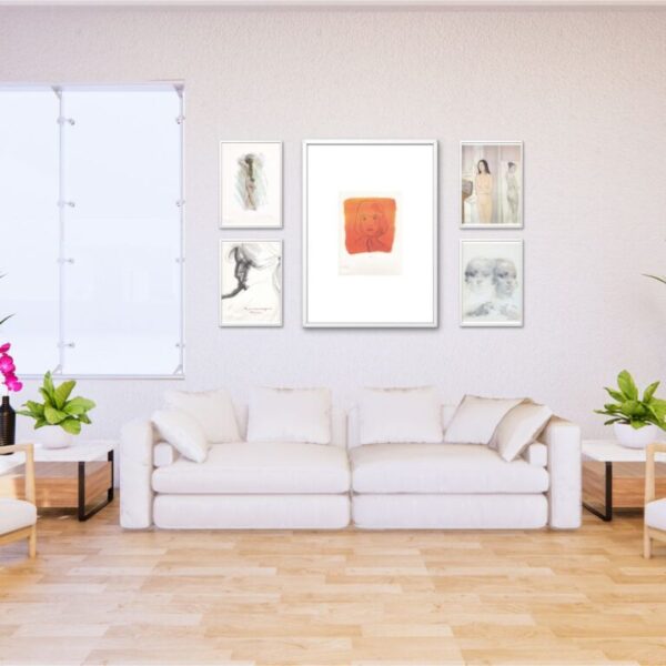 come disporre i quadri in salotto